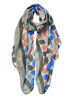 Clayre & Eef Sjaal 90*180 cm groen JZSC0523GR