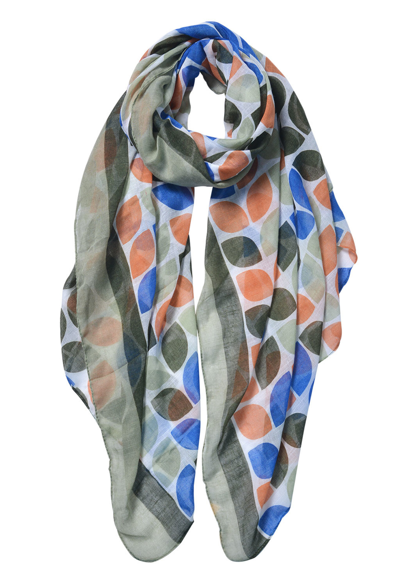 Clayre & Eef Sjaal 90*180 cm groen JZSC0523GR