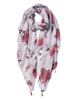 Clayre & Eef Écharpe 90*180 cm beige JZSC0524BE