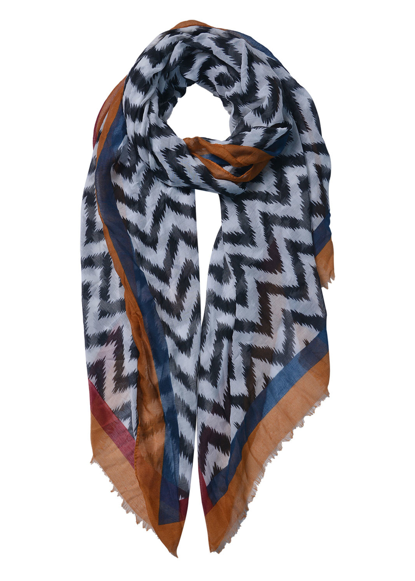 Clayre & Eef Sjaal 90*180 cm geel JZSC0525Y