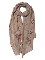 Clayre & Eef Sjaal 90*180 cm beige JZSC0527BE