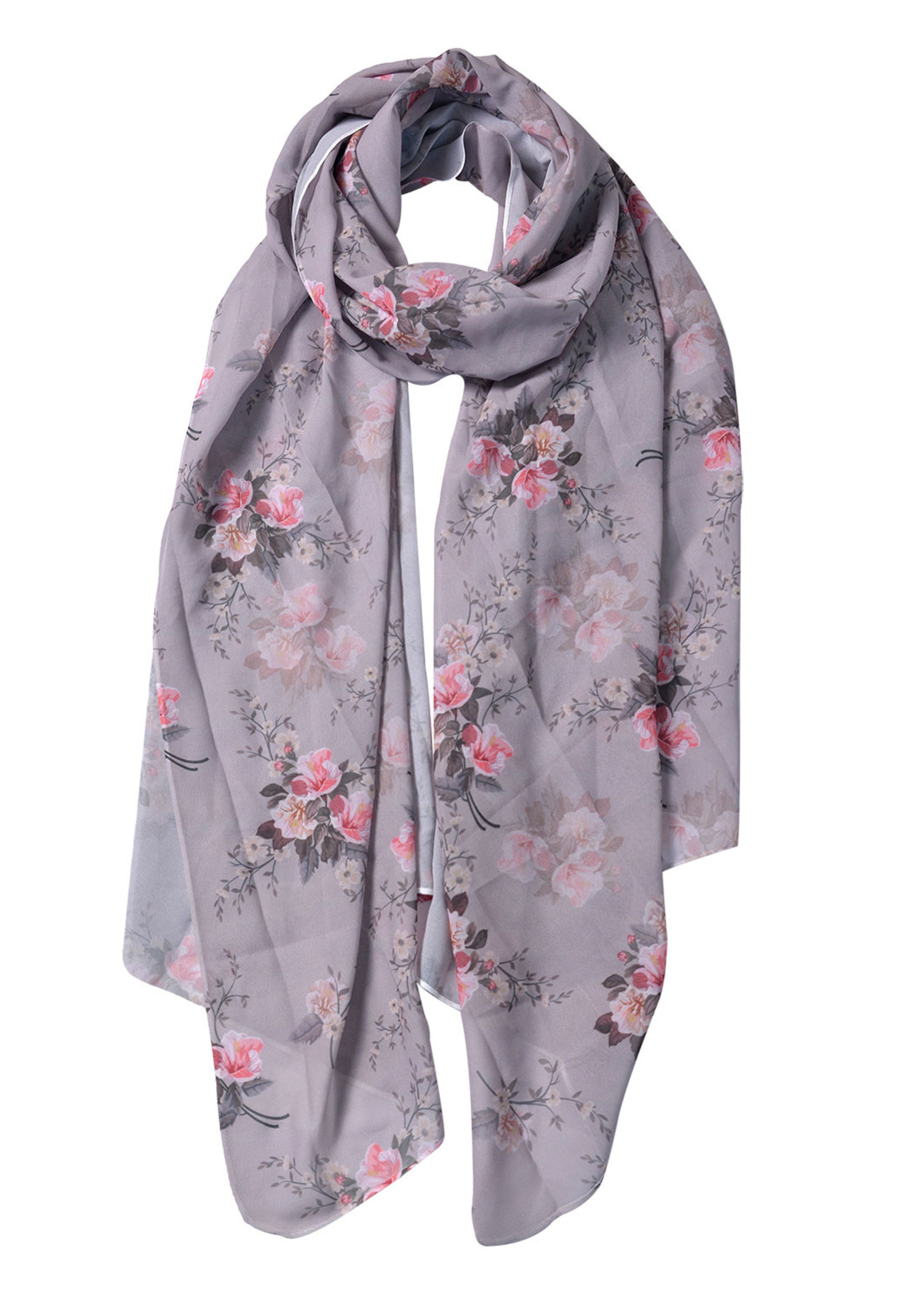 Clayre & Eef Écharpe 90*180 cm gris JZSC0527W