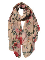 Clayre & Eef Sjaal 90*180 cm beige JZSC0529