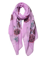 Clayre & Eef Écharpe 70*180 cm violet JZSC0533PA