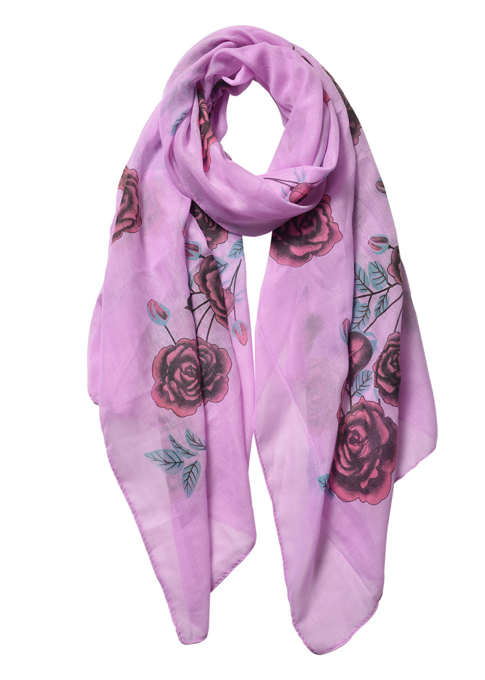 Clayre & Eef Écharpe 70*180 cm violet JZSC0533PA