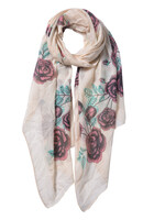 Clayre & Eef Sjaal 70*180 cm geel JZSC0533Y