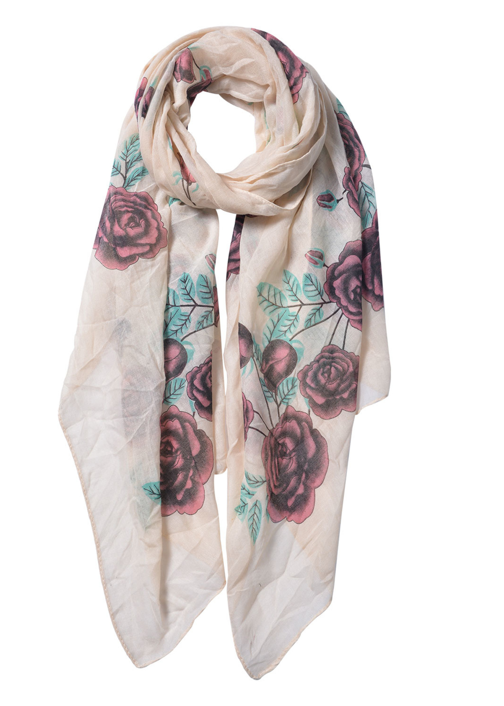 Clayre & Eef Sjaal 70*180 cm geel JZSC0533Y