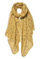 Clayre & Eef Écharpe 70*180 cm vert JZSC0534GR