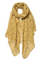 Clayre & Eef Sjaal 70*180 cm groen JZSC0534GR