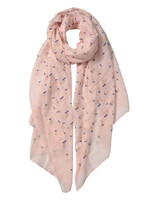 Clayre & Eef Écharpe 70*180 cm rose JZSC0534P