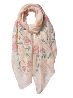 Clayre & Eef Sjaal 70*180 cm beige JZSC0535BE