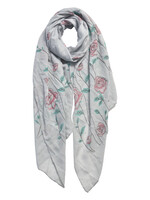 Clayre & Eef Écharpe 70*180 cm gris JZSC0535G