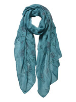 Clayre & Eef Sjaal 70*180 cm groen JZSC0535GR