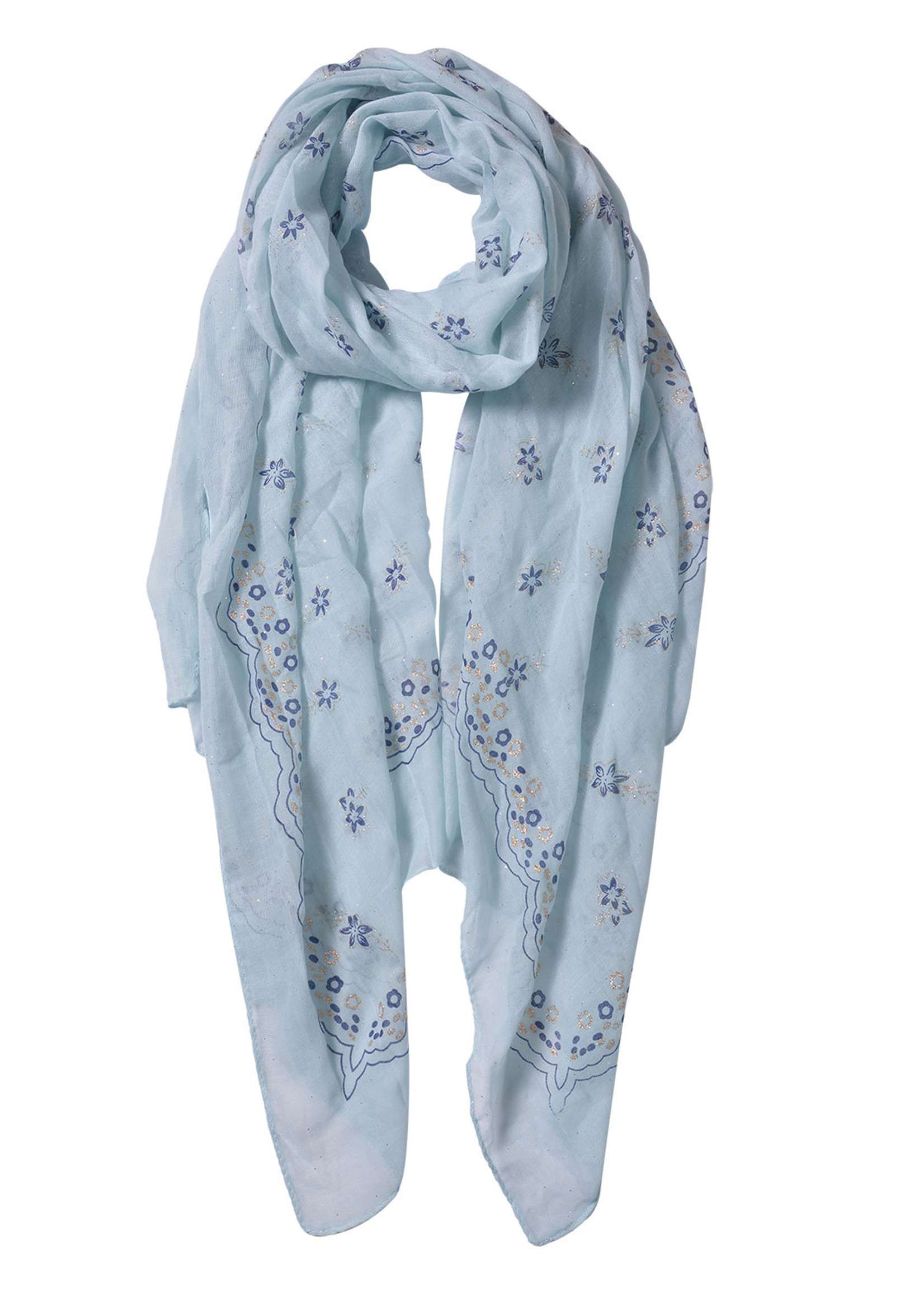 Clayre & Eef Écharpe 70*180 cm vert JZSC0536GR