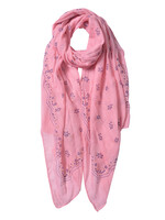 Clayre & Eef Écharpe 70*180 cm rose JZSC0536P