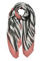 Clayre & Eef Sjaal 80*180 cm grijs JZSC0544G