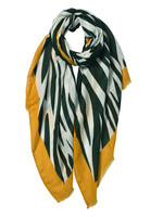 Clayre & Eef Sjaal 80*180 cm groen JZSC0544GR