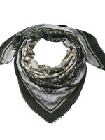 Clayre & Eef Sjaal 140*140 cm bruin JZSC0546CH