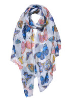 Clayre & Eef Écharpe 70*180 cm multi couleurs JZSC0549