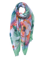 Clayre & Eef Écharpe 70*180 cm vert JZSC0550GR