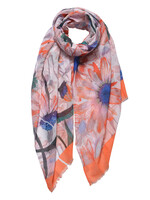 Clayre & Eef Écharpe 70*180 cm orange JZSC0551KH