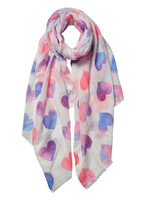 Clayre & Eef Écharpe 70*180 cm violet JZSC0552PA