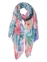 Clayre & Eef Écharpe 70*180 cm rose JZSC0554P