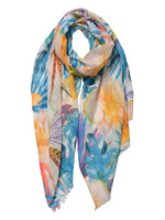 Clayre & Eef Écharpe 70*180 cm jaune JZSC0554Y