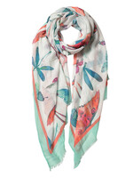 Clayre & Eef Sjaal 70*180 cm meerkleurig JZSC0555