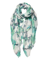 Clayre & Eef Sjaal 70*180 cm groen JZSC0556GR