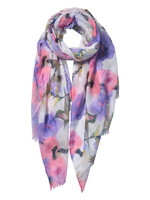 Clayre & Eef Sjaal 70*180 cm roze JZSC0556P