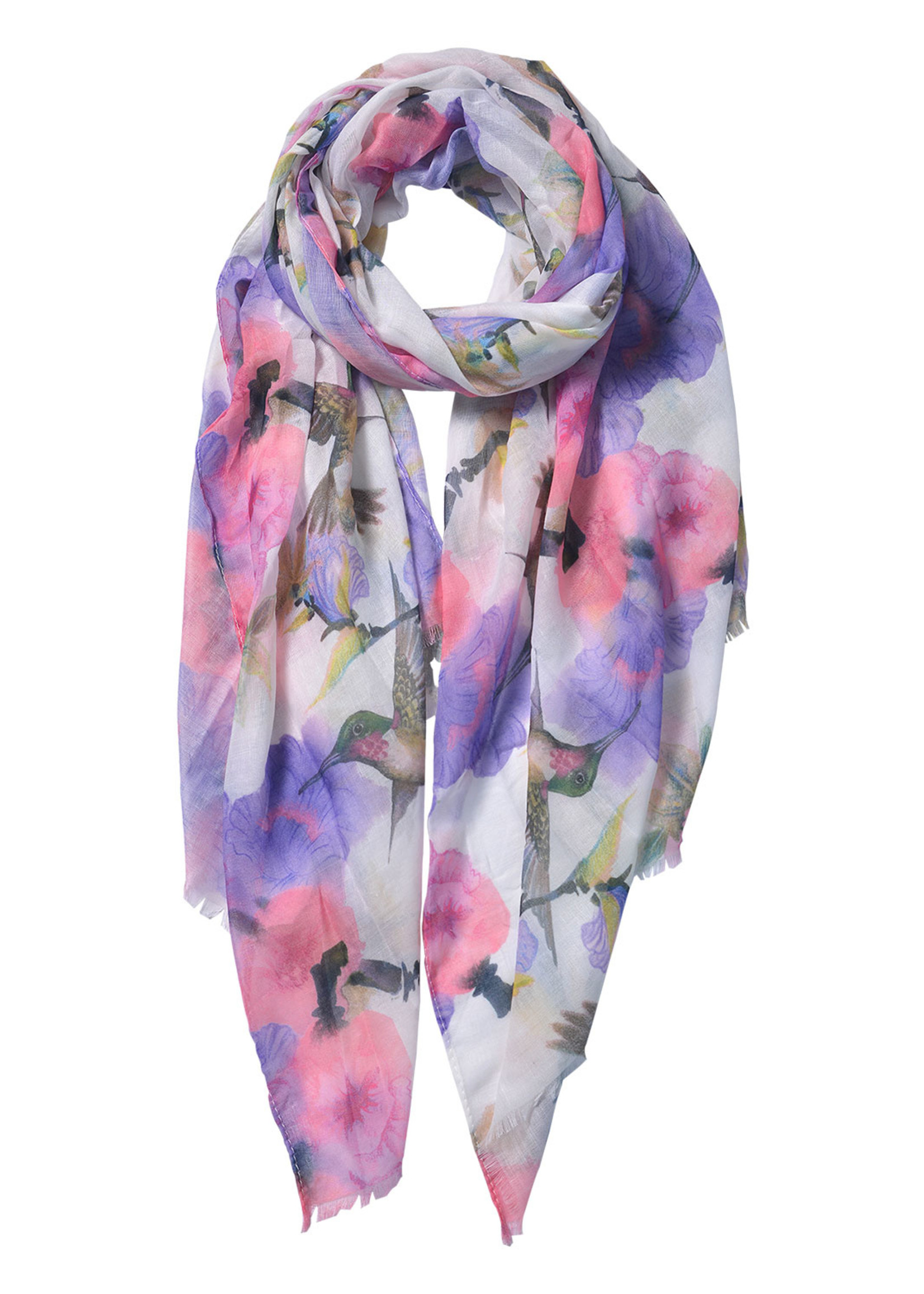 Clayre & Eef Écharpe 70*180 cm rose JZSC0556P