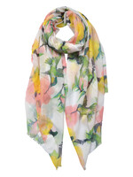 Clayre & Eef Écharpe 70*180 cm jaune JZSC0556Y