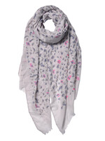 Clayre & Eef Écharpe 70*180 cm gris JZSC0557BE