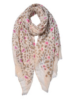 Clayre & Eef Écharpe 70*180 cm beige JZSC0557G