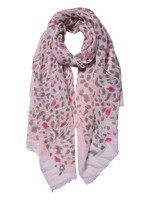 Clayre & Eef Sjaal 70*180 cm roze JZSC0557P