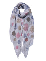 Clayre & Eef Écharpe 70*180 cm gris JZSC0558G