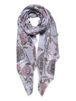 Clayre & Eef Sjaal 87*180 cm grijs JZSC0564G