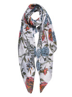 Clayre & Eef Écharpe 87*180 cm blanc JZSC0564W