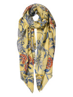 Clayre & Eef Écharpe 87*180 cm jaune JZSC0564Y