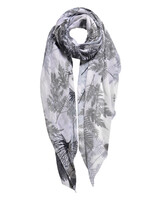 Clayre & Eef Sjaal 87*180 cm grijs JZSC0565Z