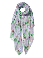 Clayre & Eef Écharpe 80*180 cm multi couleurs JZSC0574