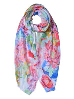 Clayre & Eef Écharpe 80*180 cm multi couleurs JZSC0578