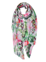 Clayre & Eef Écharpe 80*180 cm multi couleurs JZSC0580