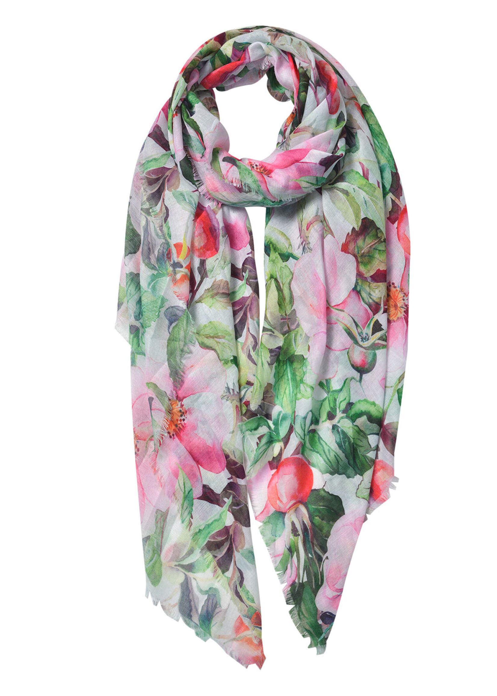 Clayre & Eef Écharpe 80*180 cm multi couleurs JZSC0580