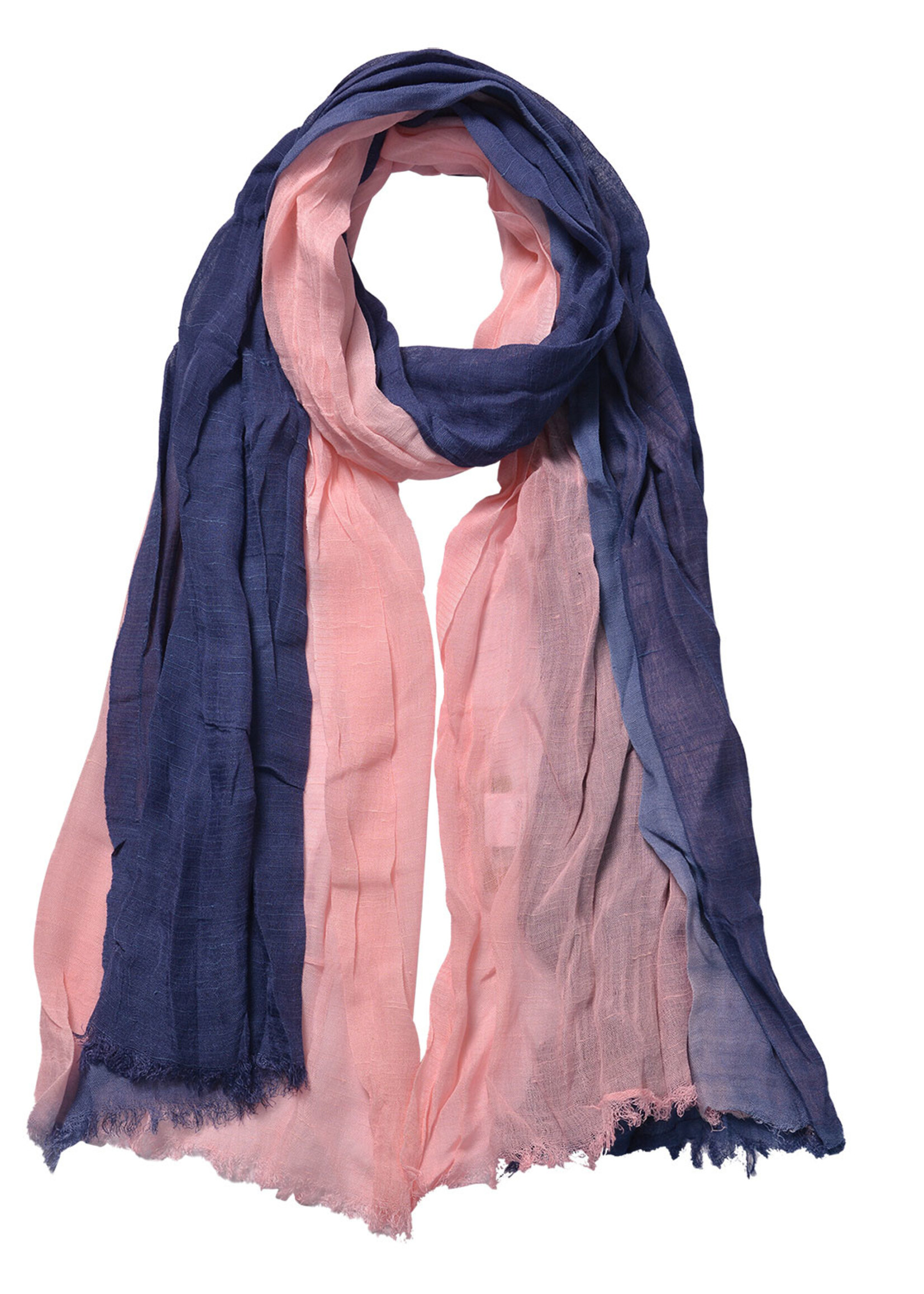 Clayre & Eef Écharpe 90*190 cm rose JZSC0588DP