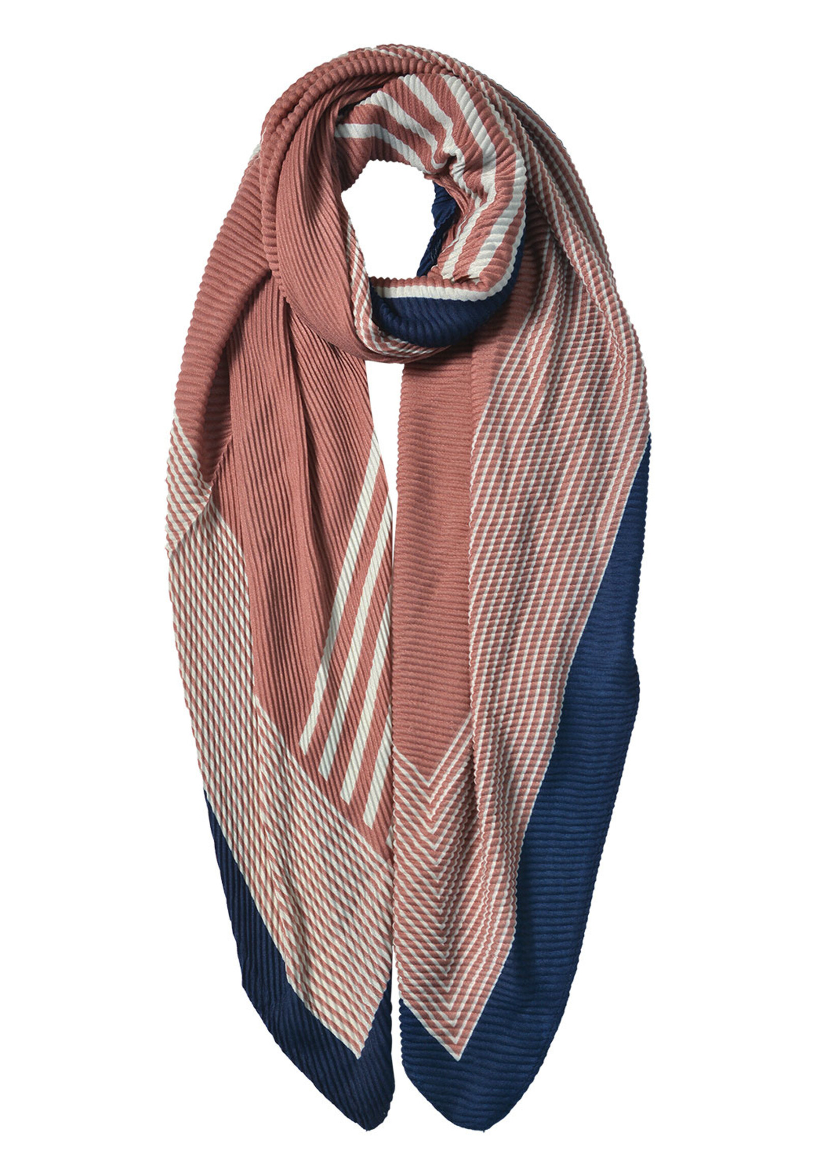 Clayre & Eef Écharpe 85*180 cm rose JZSC0589P