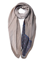 Clayre & Eef Écharpe 85*180 cm beige JZSC0590BE