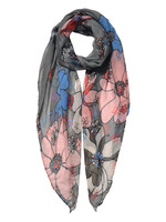 Clayre & Eef Écharpe 85*180 cm gris JZSC0593G