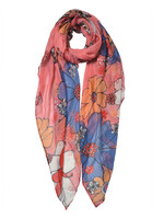 Clayre & Eef Écharpe 85*180 cm rose JZSC0593P